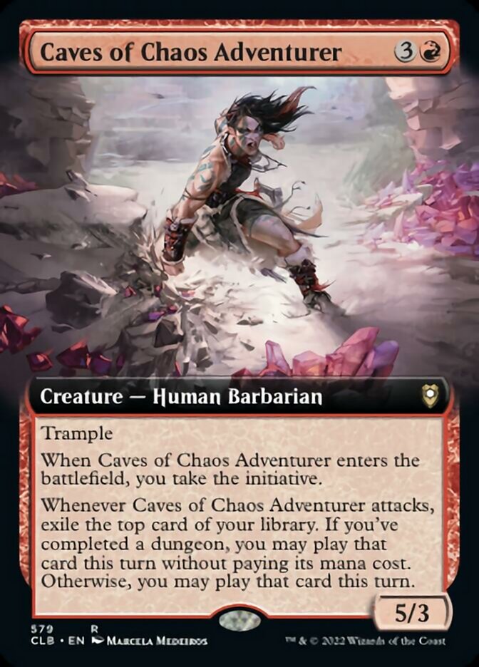 Caves of Chaos Adventurer (Extended Art) [Commander Legends: Battle for Baldur's Gate] | Exor Games Bridgewater