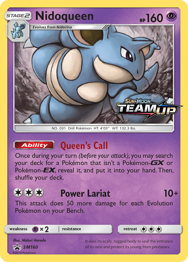 Nidoqueen (SM160) [Sun & Moon: Black Star Promos] | Exor Games Bridgewater