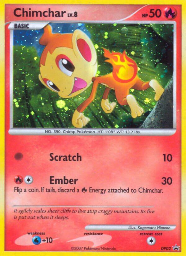 Chimchar (DP02) [Diamond & Pearl: Black Star Promos] | Exor Games Bridgewater