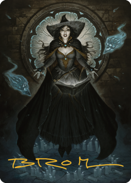 Tasha, the Witch Queen Art Card (76) (Gold-Stamped Signature) [Commander Legends: Battle for Baldur's Gate Art Series] | Exor Games Bridgewater