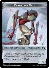 Phyrexian Mite // Phyrexian Insect Double-Sided Token [Phyrexia: All Will Be One Commander Tokens] | Exor Games Bridgewater