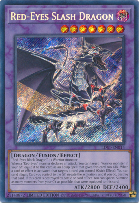 Red-Eyes Slash Dragon [LDS1-EN014] Secret Rare | Exor Games Bridgewater