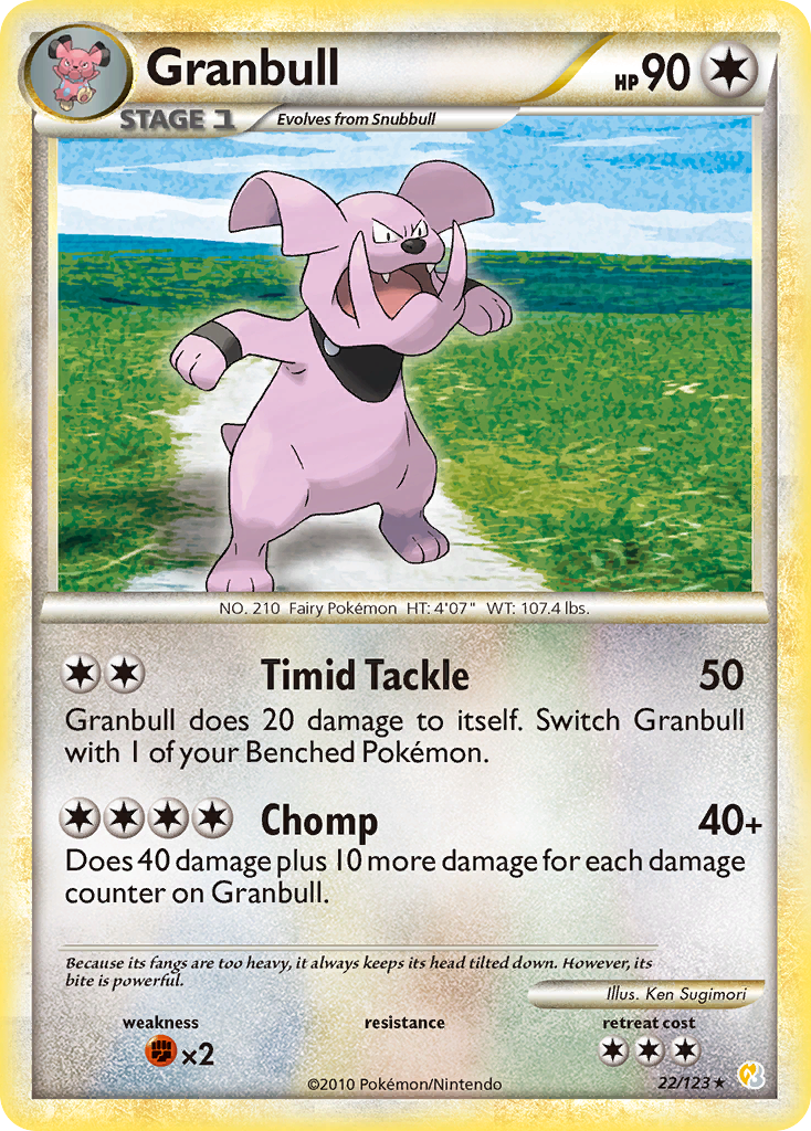 Granbull (22/123) [HeartGold & SoulSilver: Base Set] | Exor Games Bridgewater