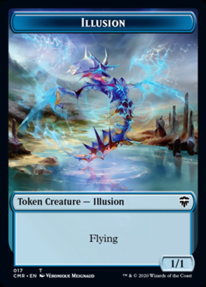 Illusion // Plant Token [Commander Legends Tokens] | Exor Games Bridgewater