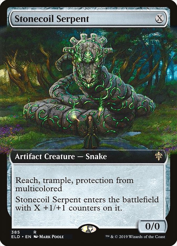 Stonecoil Serpent (Extended Art) [Throne of Eldraine] | Exor Games Bridgewater