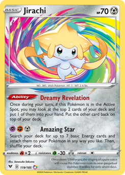 Jirachi (119/185) [Sword & Shield: Vivid Voltage] | Exor Games Bridgewater