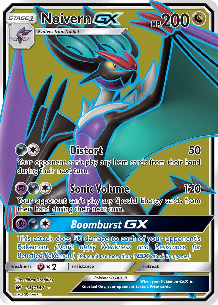 Noivern GX (141/147) [Sun & Moon: Burning Shadows] | Exor Games Bridgewater