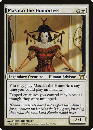 Masako the Humorless [Champions of Kamigawa] | Exor Games Bridgewater