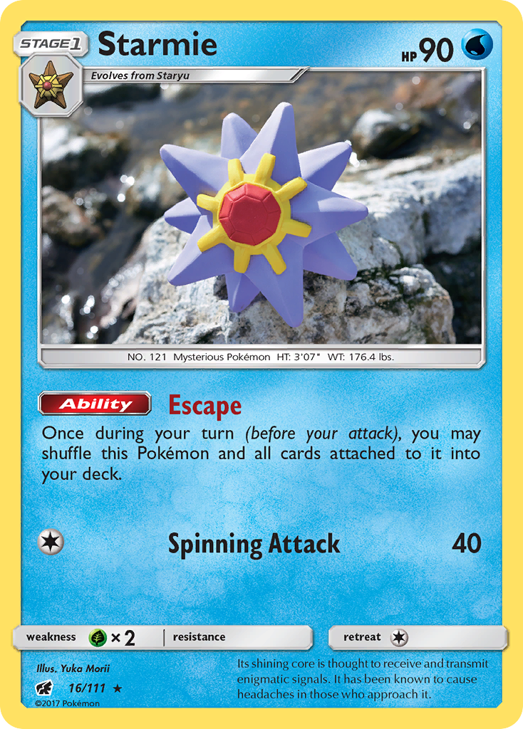 Starmie (16/111) [Sun & Moon: Crimson Invasion] | Exor Games Bridgewater