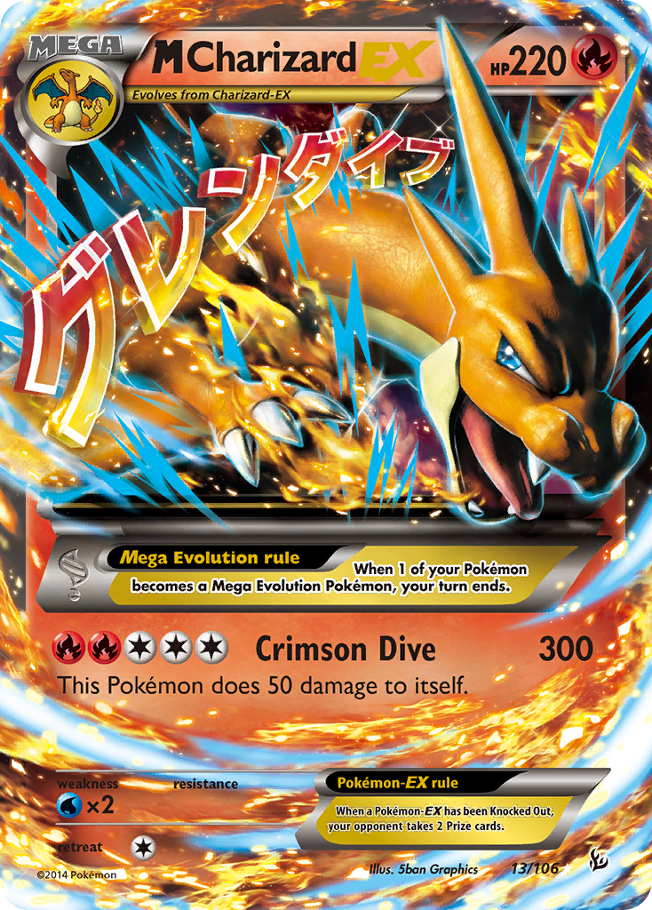 M Charizard EX (13/106) [XY: Flashfire] | Exor Games Bridgewater