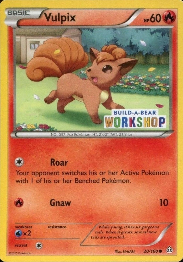 Vulpix (20/160) (Build A Bear Workshop Exclusive) [XY: Primal Clash] | Exor Games Bridgewater