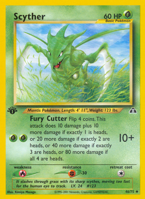 Scyther (46/75) [Neo Discovery 1st Edition] | Exor Games Bridgewater