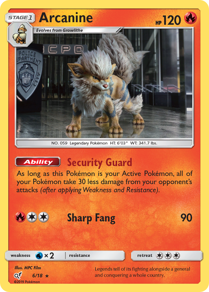 Arcanine (6/18) [Sun & Moon: Detective Pikachu] | Exor Games Bridgewater