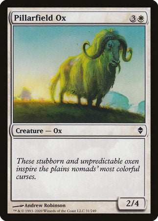 Pillarfield Ox [Zendikar] | Exor Games Bridgewater