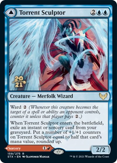 Torrent Sculptor // Flamethrower Sonata [Strixhaven: School of Mages Prerelease Promos] | Exor Games Bridgewater