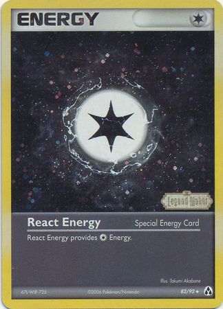 React Energy (82/92) (Stamped) [EX: Legend Maker] | Exor Games Bridgewater