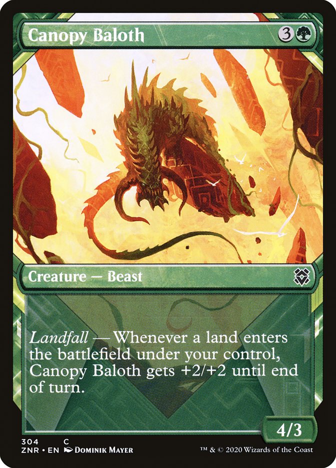 Canopy Baloth (Showcase) [Zendikar Rising] | Exor Games Bridgewater