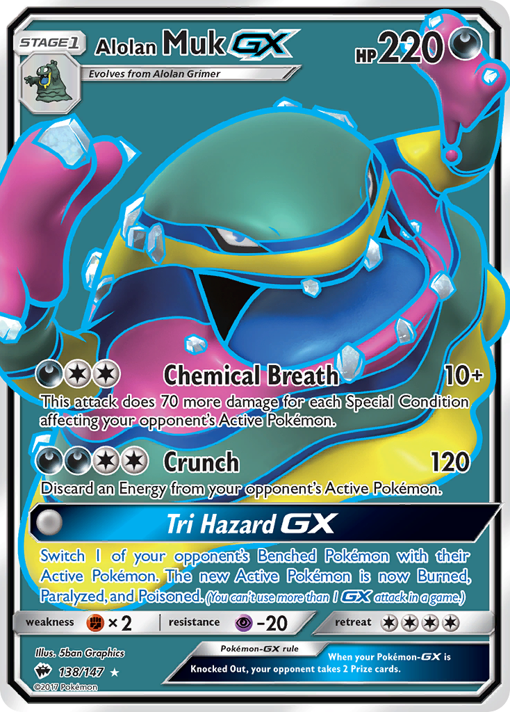 Alolan Muk GX (138/147) [Sun & Moon: Burning Shadows] | Exor Games Bridgewater