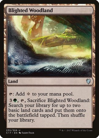 Blighted Woodland [Commander 2017] | Exor Games Bridgewater