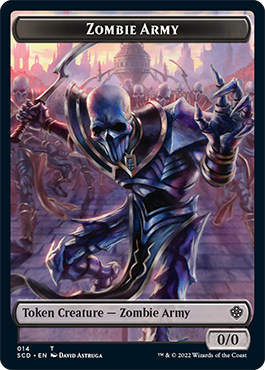 Zombie // Zombie Army Double-Sided Token [Starter Commander Decks] | Exor Games Bridgewater