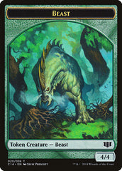 Elf Druid // Beast (020/036) Double-sided Token [Commander 2014 Tokens] | Exor Games Bridgewater