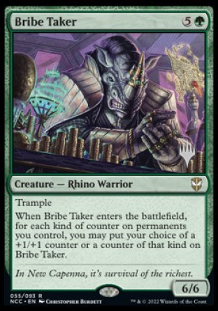 Bribe Taker (Promo Pack) [Streets of New Capenna Commander Promos] | Exor Games Bridgewater