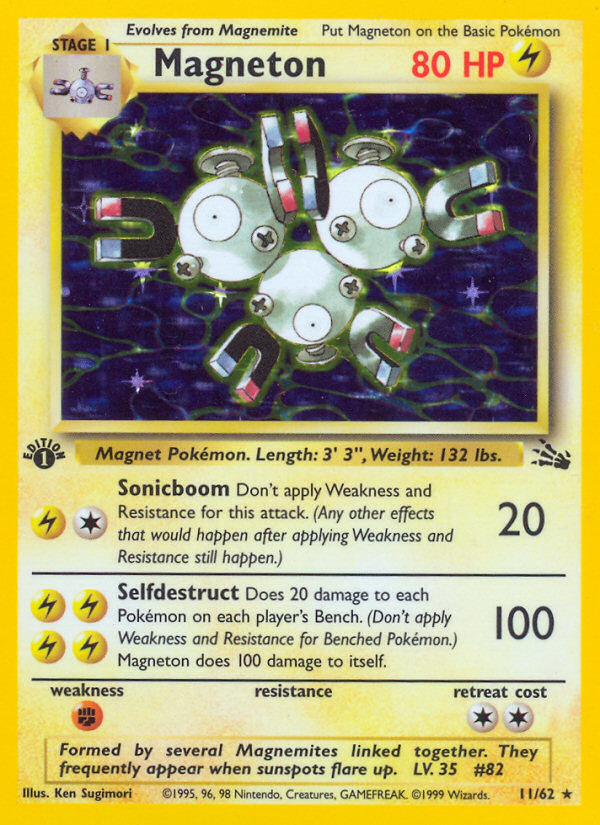 Magneton (11/62) [Fossil 1st Edition] | Exor Games Bridgewater