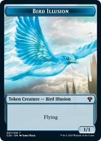 Bird Illusion // Beast (011) Double-sided Token [Commander 2020 Tokens] | Exor Games Bridgewater