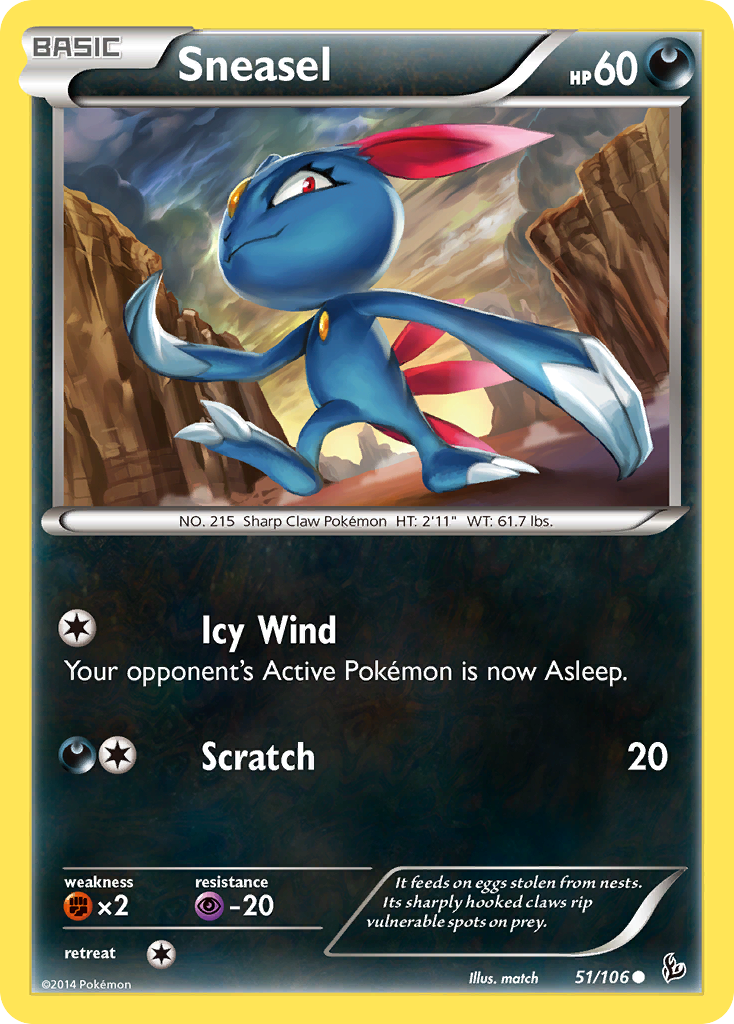 Sneasel (51/106) [XY: Flashfire] | Exor Games Bridgewater