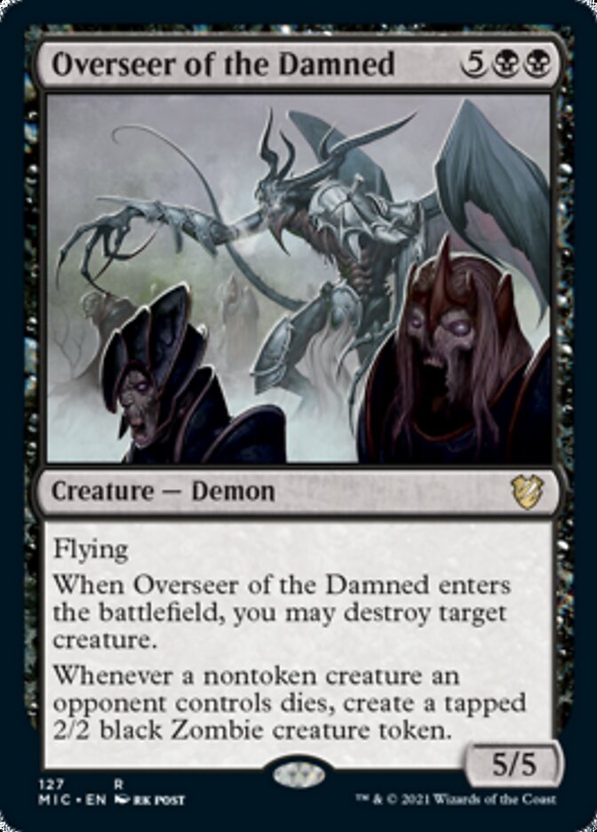 Overseer of the Damned [Innistrad: Midnight Hunt Commander] | Exor Games Bridgewater