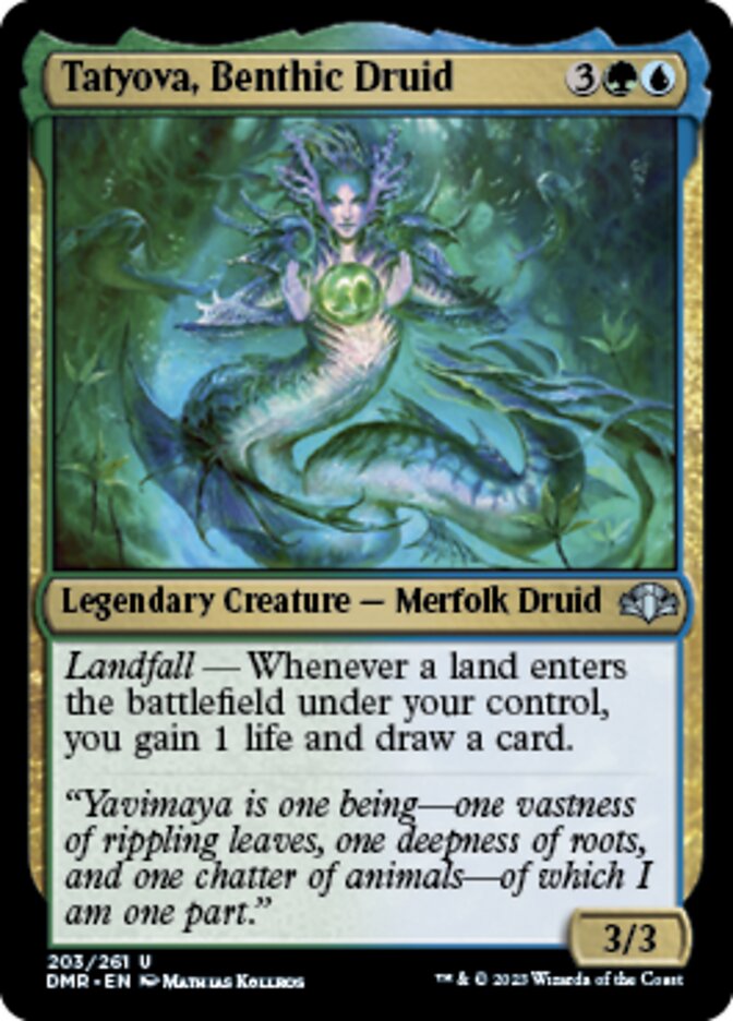 Tatyova, Benthic Druid [Dominaria Remastered] | Exor Games Bridgewater