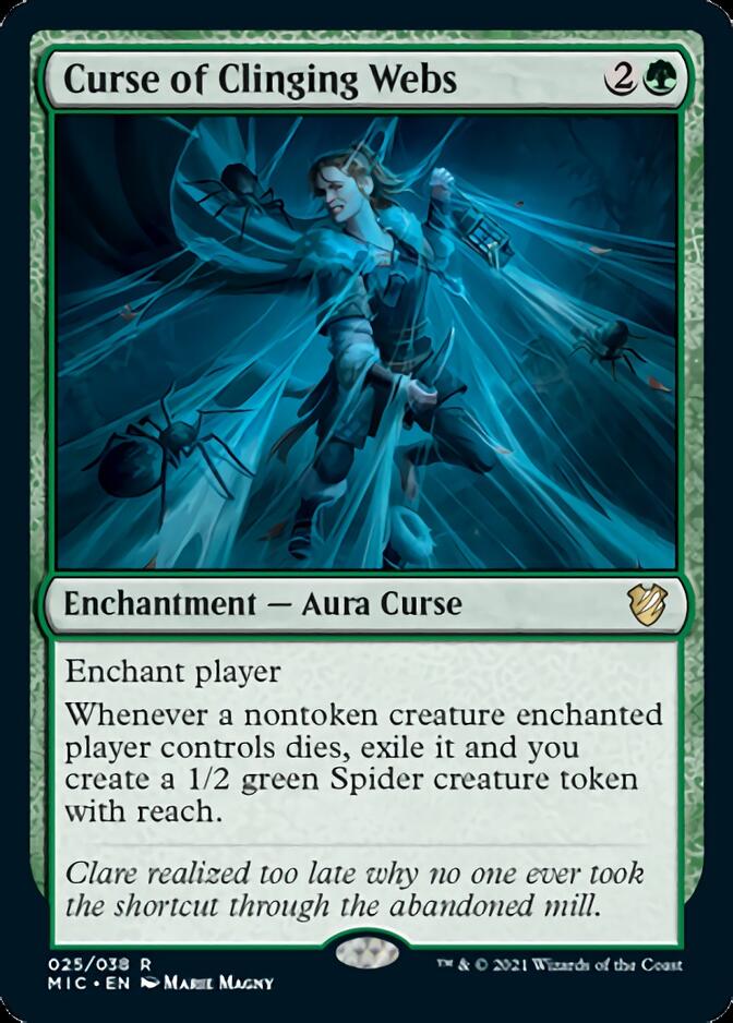 Curse of Clinging Webs [Innistrad: Midnight Hunt Commander] | Exor Games Bridgewater