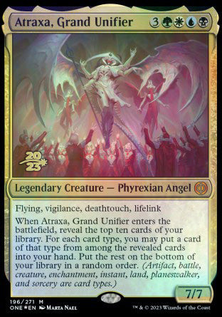 Atraxa, Grand Unifier [Phyrexia: All Will Be One Prerelease Promos] | Exor Games Bridgewater