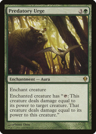 Predatory Urge [Zendikar] | Exor Games Bridgewater