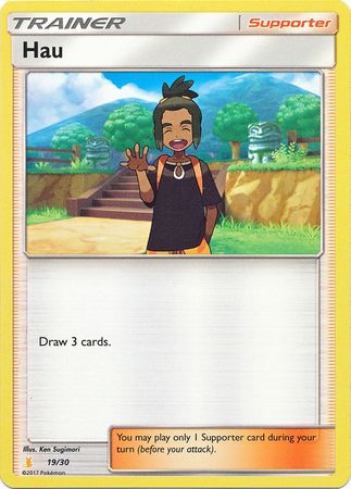 Hau (19/30) [Sun & Moon: Trainer Kit - Alolan Raichu] | Exor Games Bridgewater