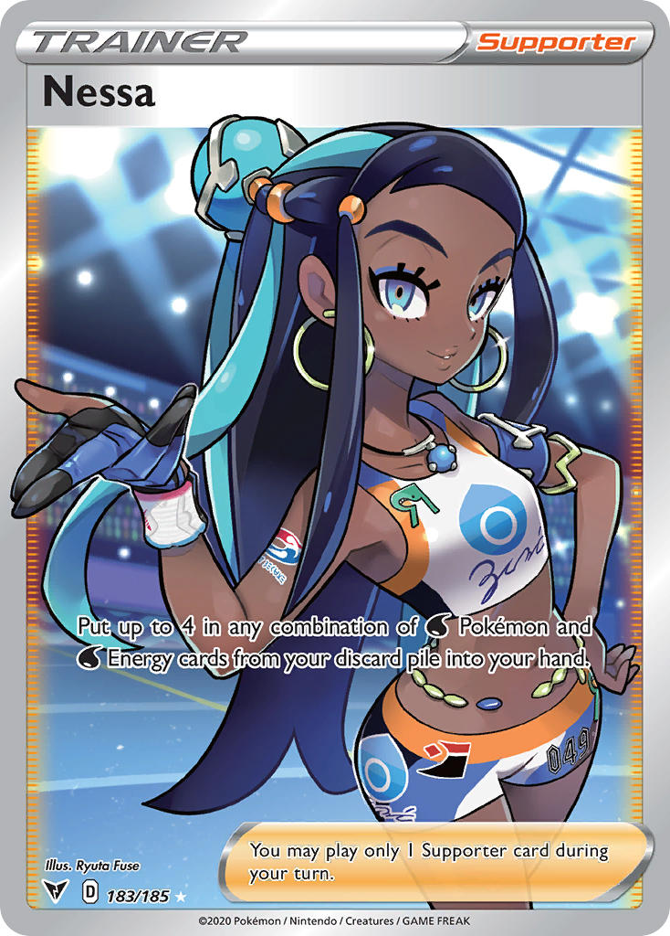 Nessa (183/185) [Sword & Shield: Vivid Voltage] | Exor Games Bridgewater