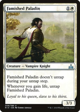 Famished Paladin [Rivals of Ixalan] | Exor Games Bridgewater