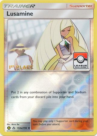 Lusamine (153a/156) (League Challenge Alt Art 1st Place) [Sun & Moon: Ultra Prism] | Exor Games Bridgewater