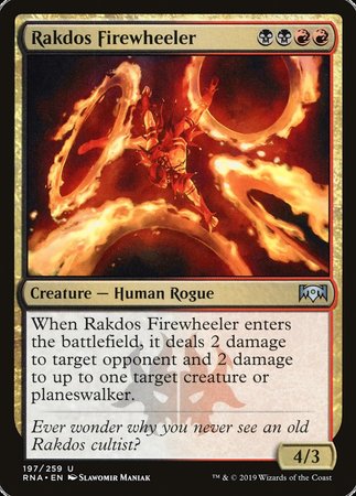 Rakdos Firewheeler [Ravnica Allegiance] | Exor Games Bridgewater