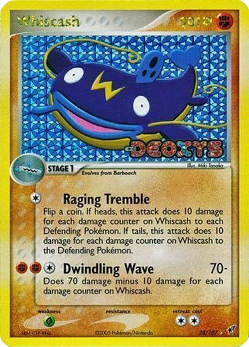 Whiscash (28/107) (Stamped) [EX: Deoxys] | Exor Games Bridgewater