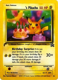 Pikachu (24) (Birthday) [Pikachu World Collection Promos] | Exor Games Bridgewater