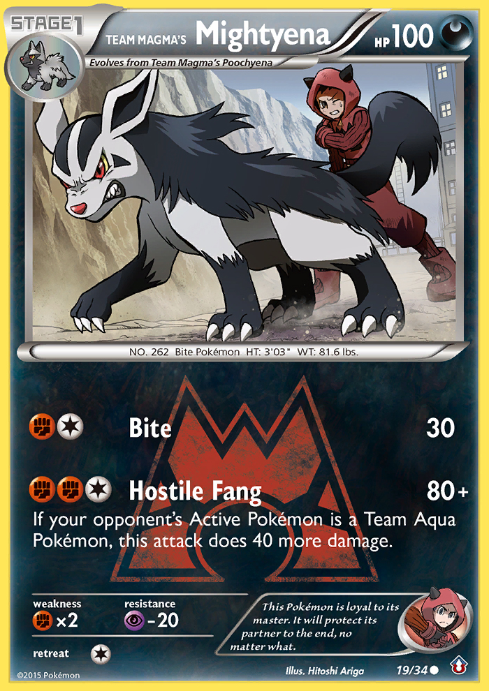 Team Magma's Mightyena (19/34) [XY: Double Crisis] | Exor Games Bridgewater