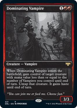 Dominating Vampire [Innistrad: Double Feature] | Exor Games Bridgewater