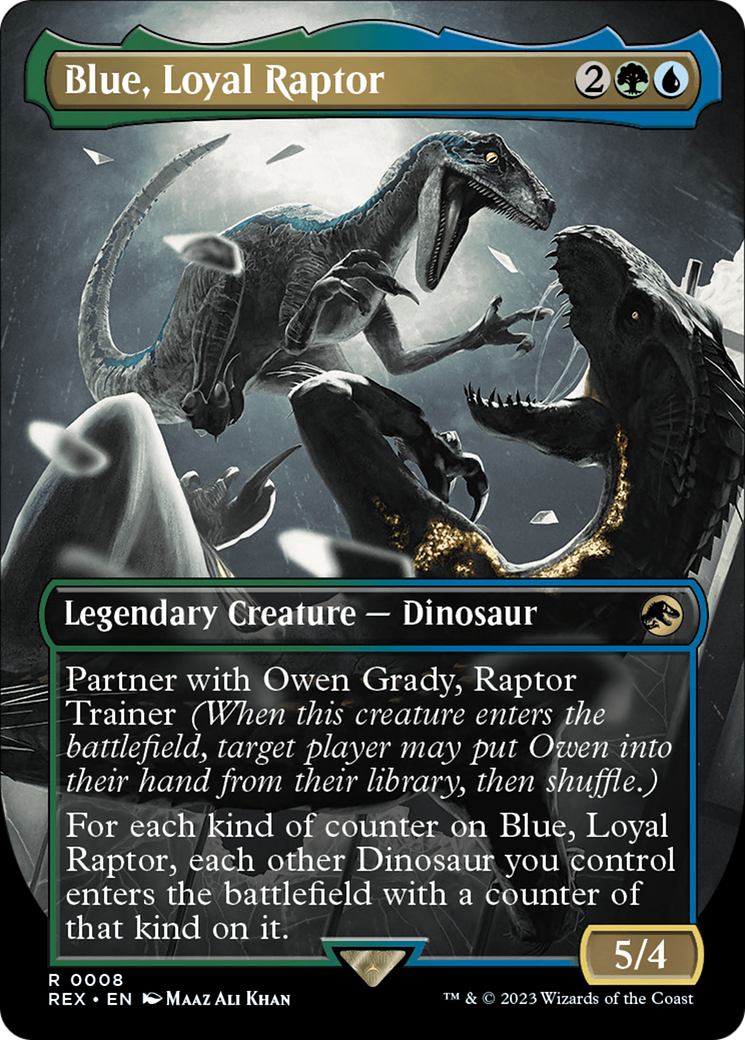 Blue, Loyal Raptor (Borderless) [Jurassic World Collection] | Exor Games Bridgewater