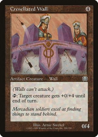 Crenellated Wall [Mercadian Masques] | Exor Games Bridgewater