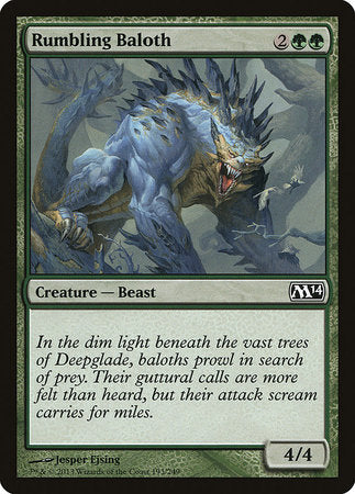 Rumbling Baloth [Magic 2014] | Exor Games Bridgewater