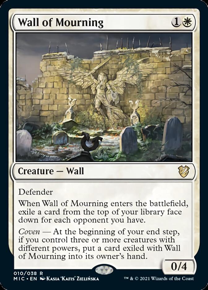 Wall of Mourning [Innistrad: Midnight Hunt Commander] | Exor Games Bridgewater