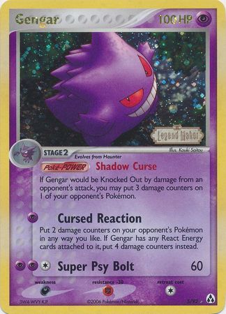 Gengar (5/92) (Stamped) [EX: Legend Maker] | Exor Games Bridgewater