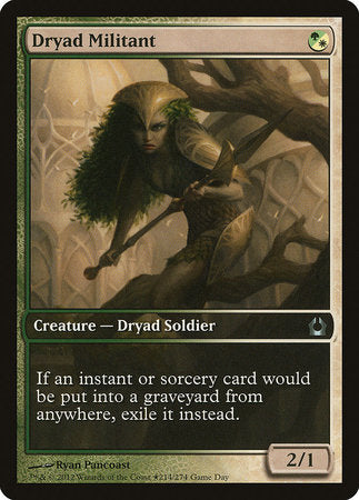 Dryad Militant [Return to Ravnica Promos] | Exor Games Bridgewater