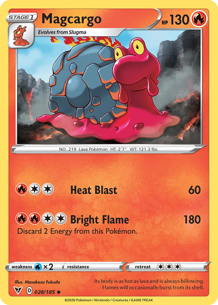Magcargo (028/185) [Sword & Shield: Vivid Voltage] | Exor Games Bridgewater